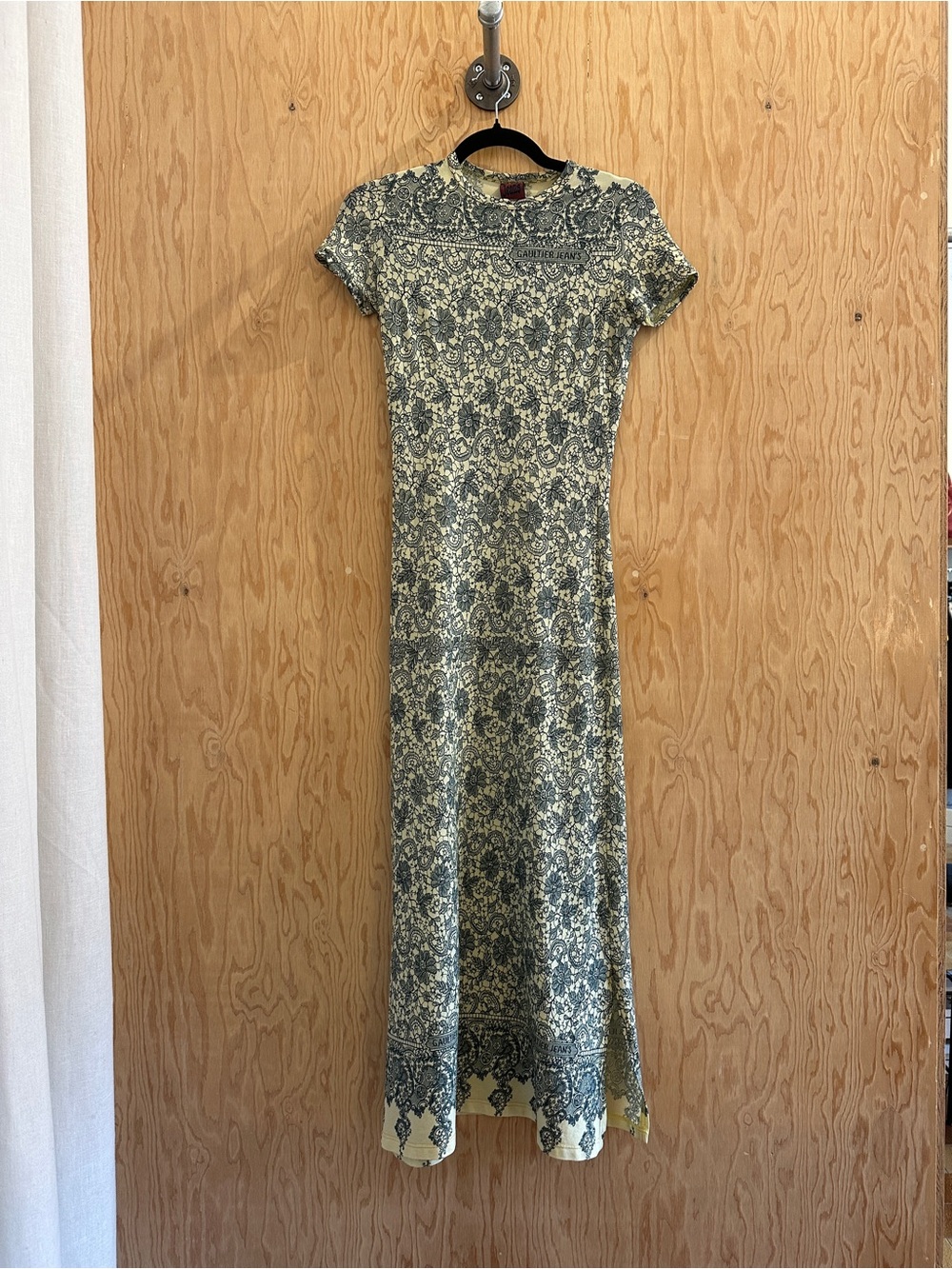 90s Jean Paul Gaultier Jeans Patterened Dress